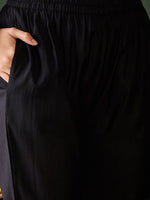 Thumbnail for Sangria Floral Printed Sequinned V-Neck Straight Kurta & Trouser With Dupatta
