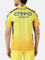 Thumbnail for playR Men Printed Polo Collar Dri-FIT CSK Fan Jersey IPL, T20 - Distacart
