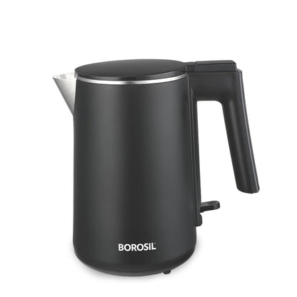 Borosil 1 L 1200W Stainless Steel Cool touch Electric Kettle - Dista
