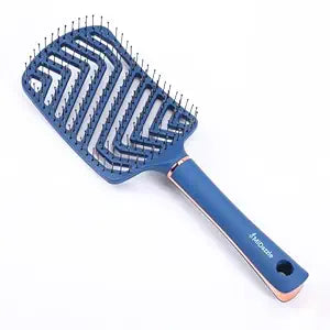 MiDazzle Premium Classic Blue & Rose Gold 3d Hair Brush - Distacart