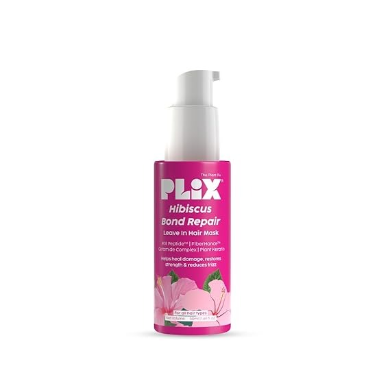 PLIX The Plant Fix Hibiscus Bond Repair Leave In Hair Mask - Distacart