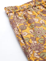 Thumbnail for InWeave Mustard Kalamkari Print Co Ord Set With Belt