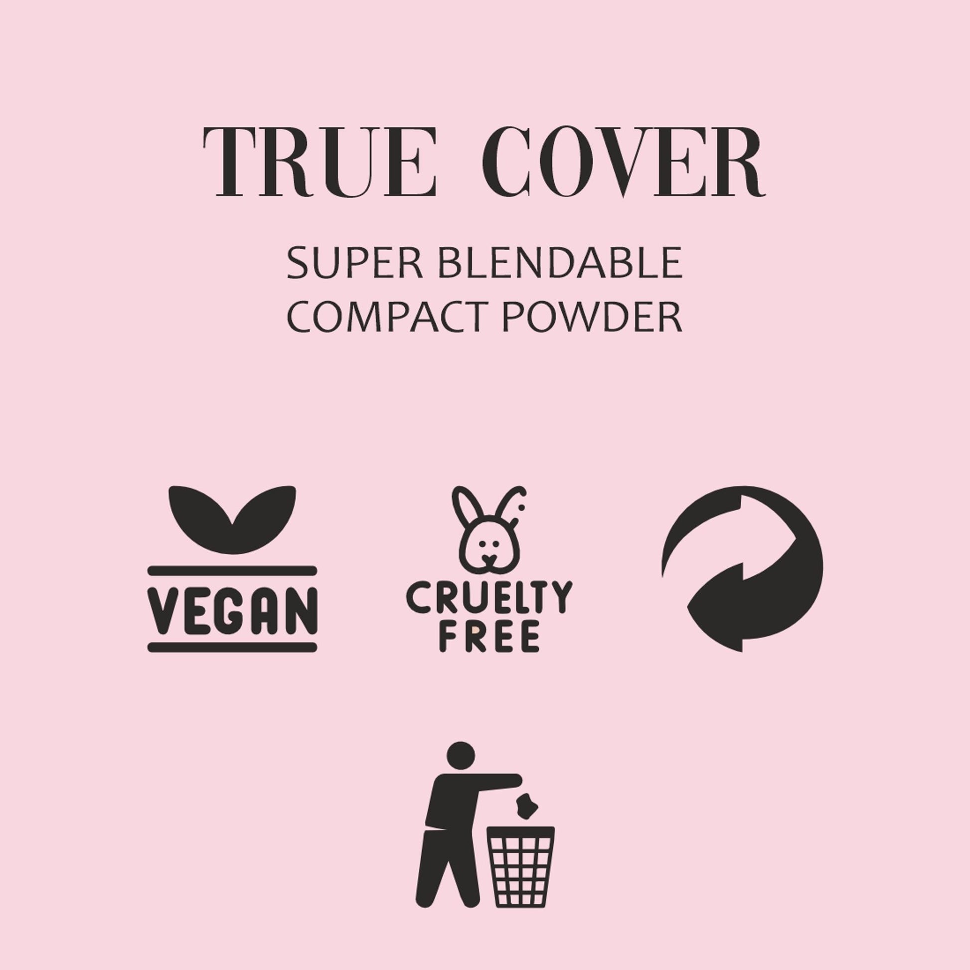 Matt Look True Cover Super Blendable Compact Powder - Golden Sand - Distacart