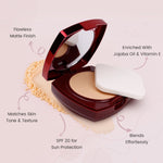 Thumbnail for Matt Look True Cover Super Blendable Compact Powder - Almond Beige - Distacart