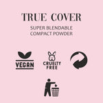 Thumbnail for Matt Look True Cover Super Blendable Compact Powder - Almond Beige - Distacart