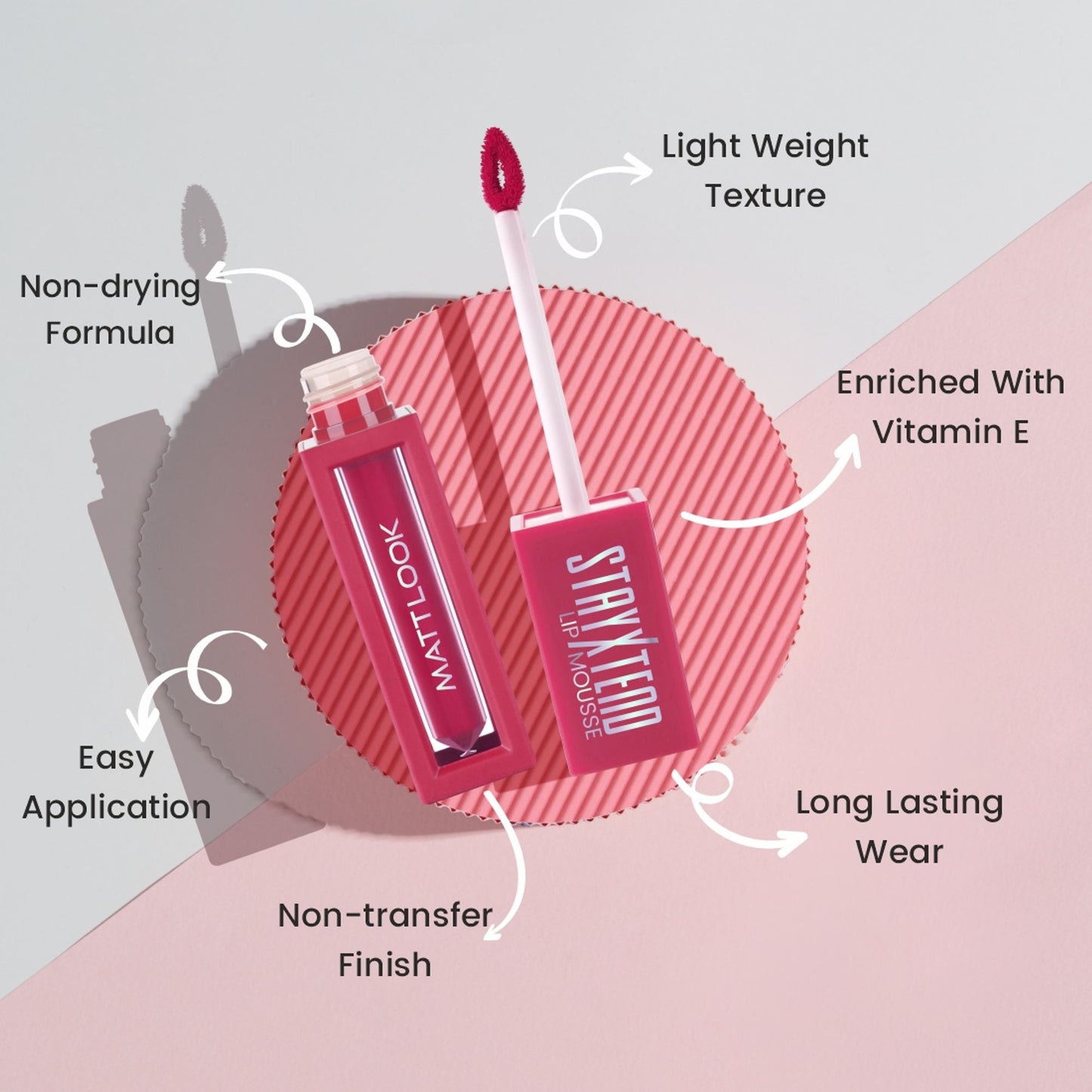Matt Look Stayxtend Lip Mousse - Mallow Wine - Distacart