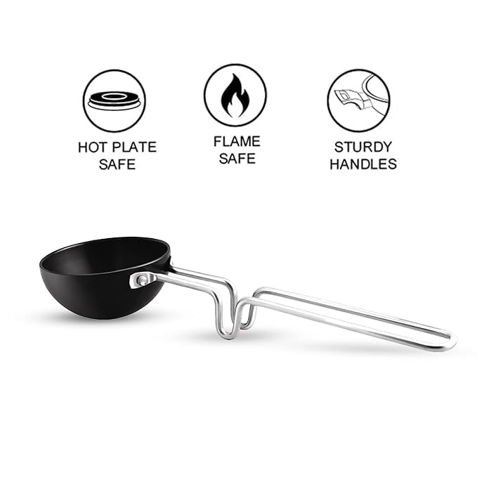 Brunchy Non-Stick Tadka Pan - Naturally Non-Stick Tempering Pan - Dista