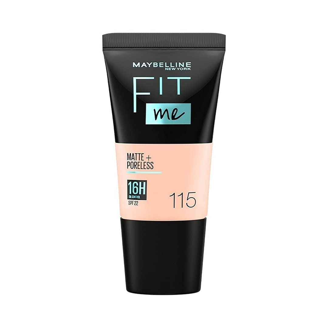 Maybelline New York Fit Me Matte + Poreless Liquid Foundation Tube -115 Ivory (18 Ml) - Distacart