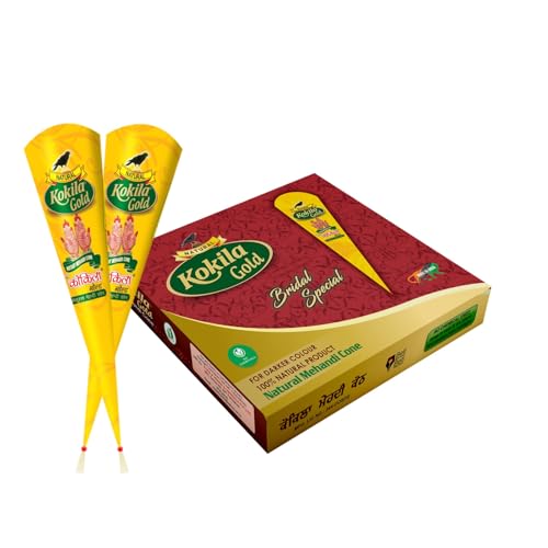 Kokila Bridal Special Premium Gold Mehendi Cones