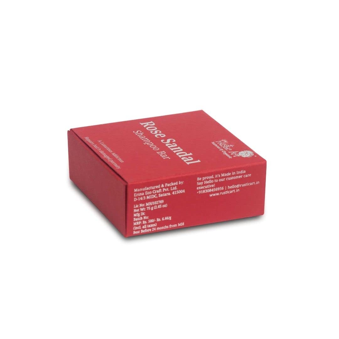 Rustic Art Rose Sandal Hair Cleansing Bar - Distacart