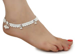 Thumbnail for AanyaCentric Gold-plated Mangalsutra Pendant Earring Set & Silver Plated Anklet - Distacart