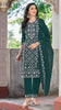 Anaita Green Chiffon Suit With Embroidered Sequence Work - Distacart