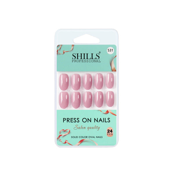 shills professional reusable press on nails oval spn531
