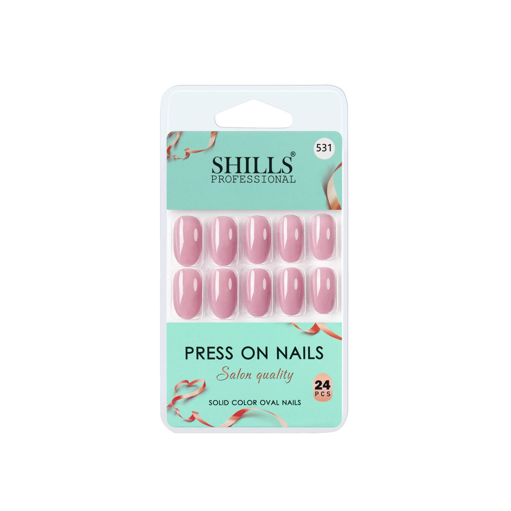 shills professional reusable press on nails oval spn531