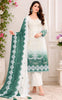 Anaita Blue&White Georgette Semi Stitched Suit with Embroidery & Sequence Work - Dista