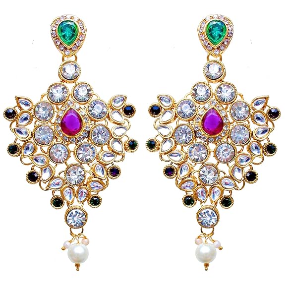 Tehzeeb Creations Semi Bridal Dulhan Dulhan Wedding & Engagement Necklace Set with Mang Tikka for Girls & Women - Distacart