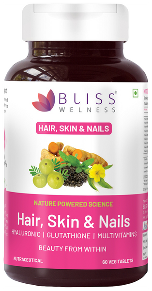 bliss welness hair skin nails veg tablet