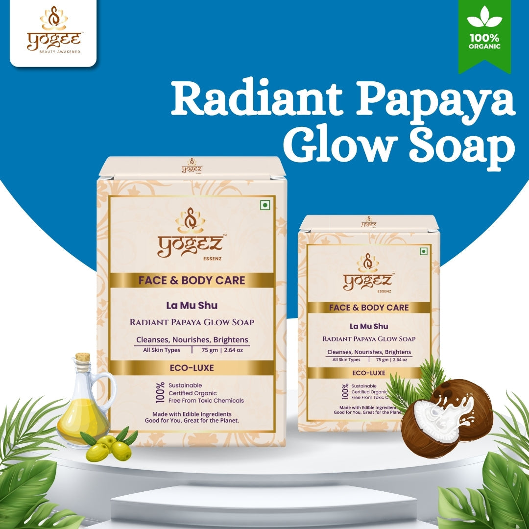 Yogez La Mu Shu Radiant Papaya Glow Soap - Distacart