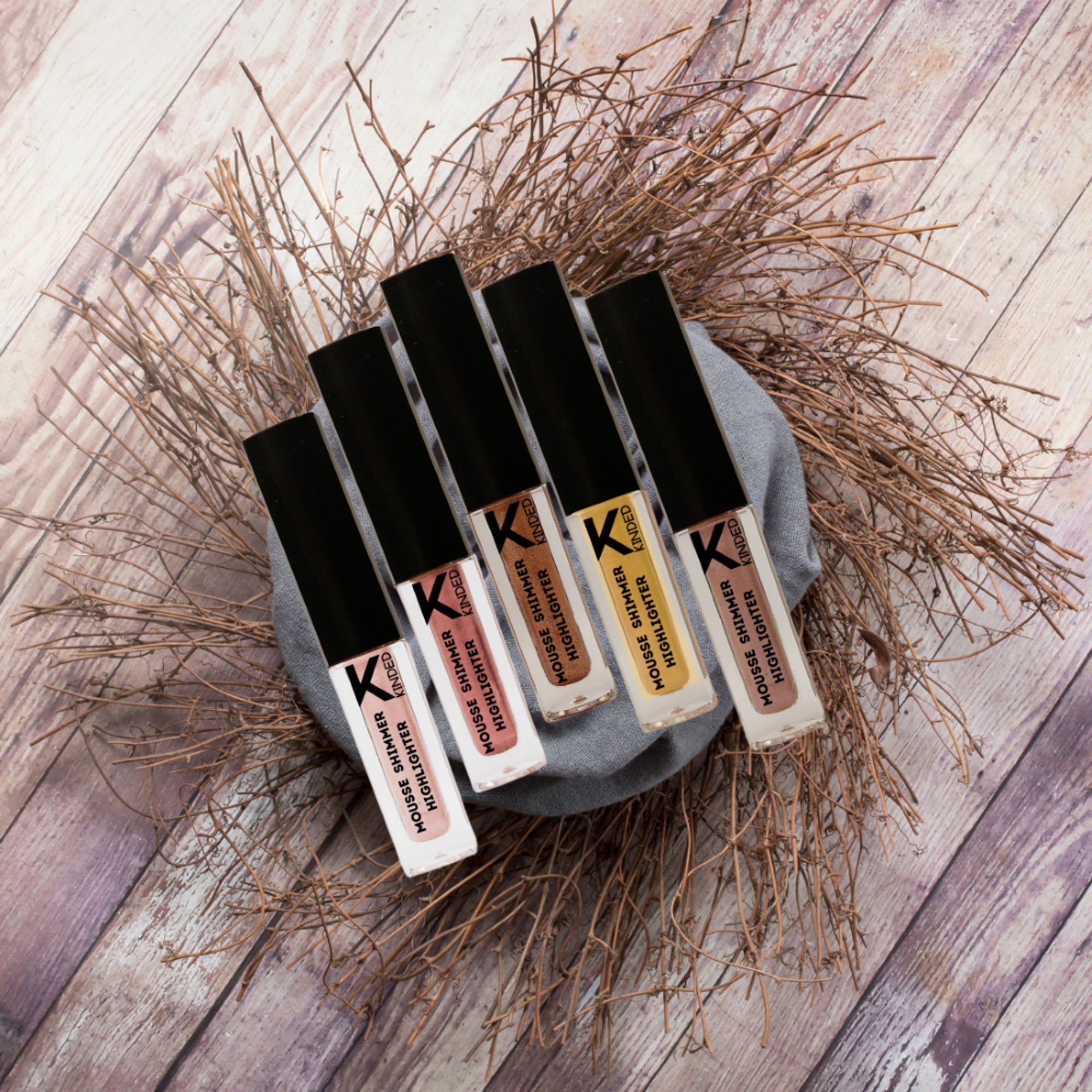 KINDED Mousse Shimmer Highlighter Combo