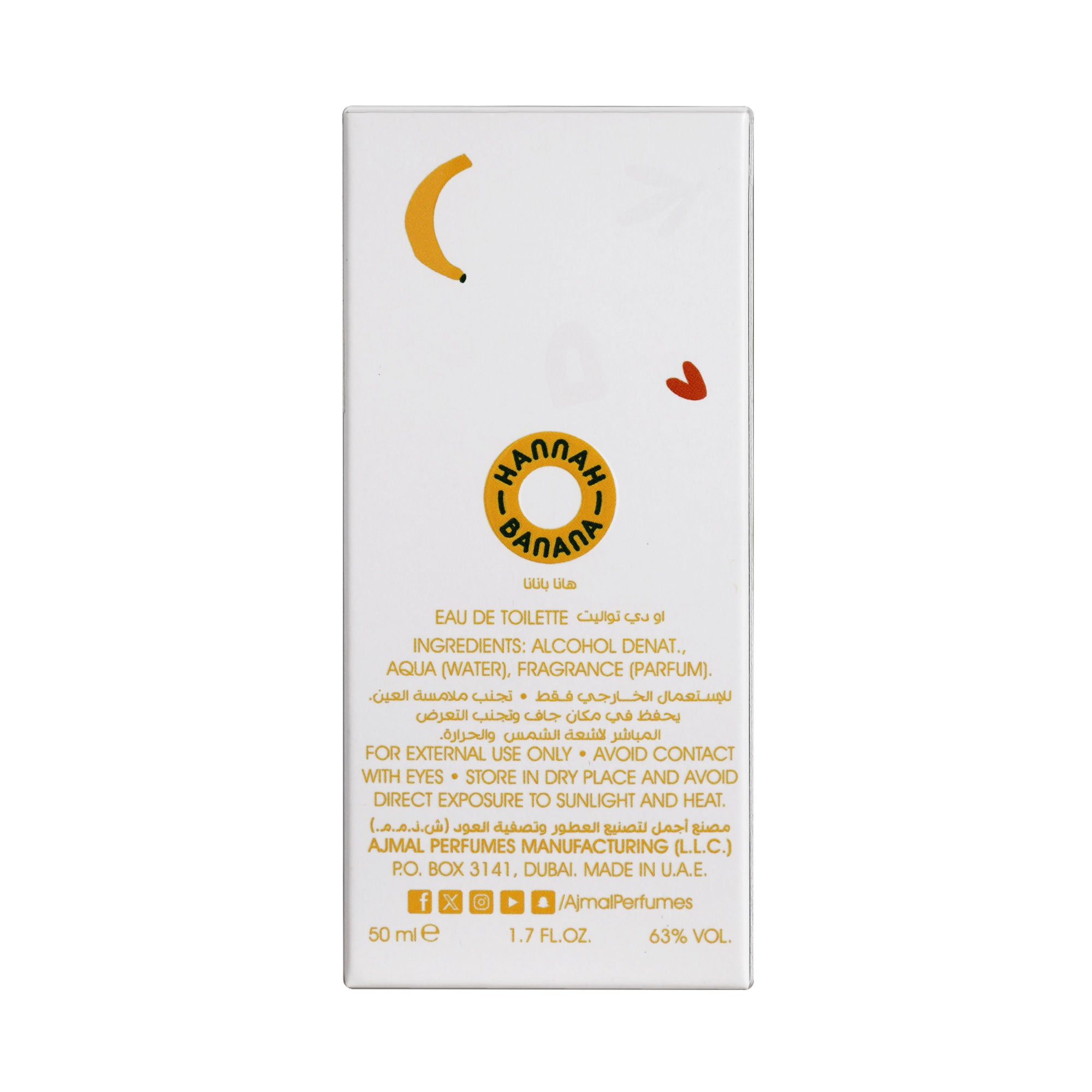 Ajmal India Hannah Banana Perfume For Girl - Dista