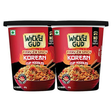 WickedGud Korean Cup Noodles Fiery 2X Spicy - Distacart