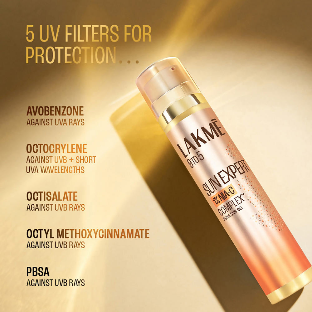 Lakme 9To5 Sun Expert 1% Nia-Vit C Sunscreen, Spf 50 Pa++++++ - Distacart