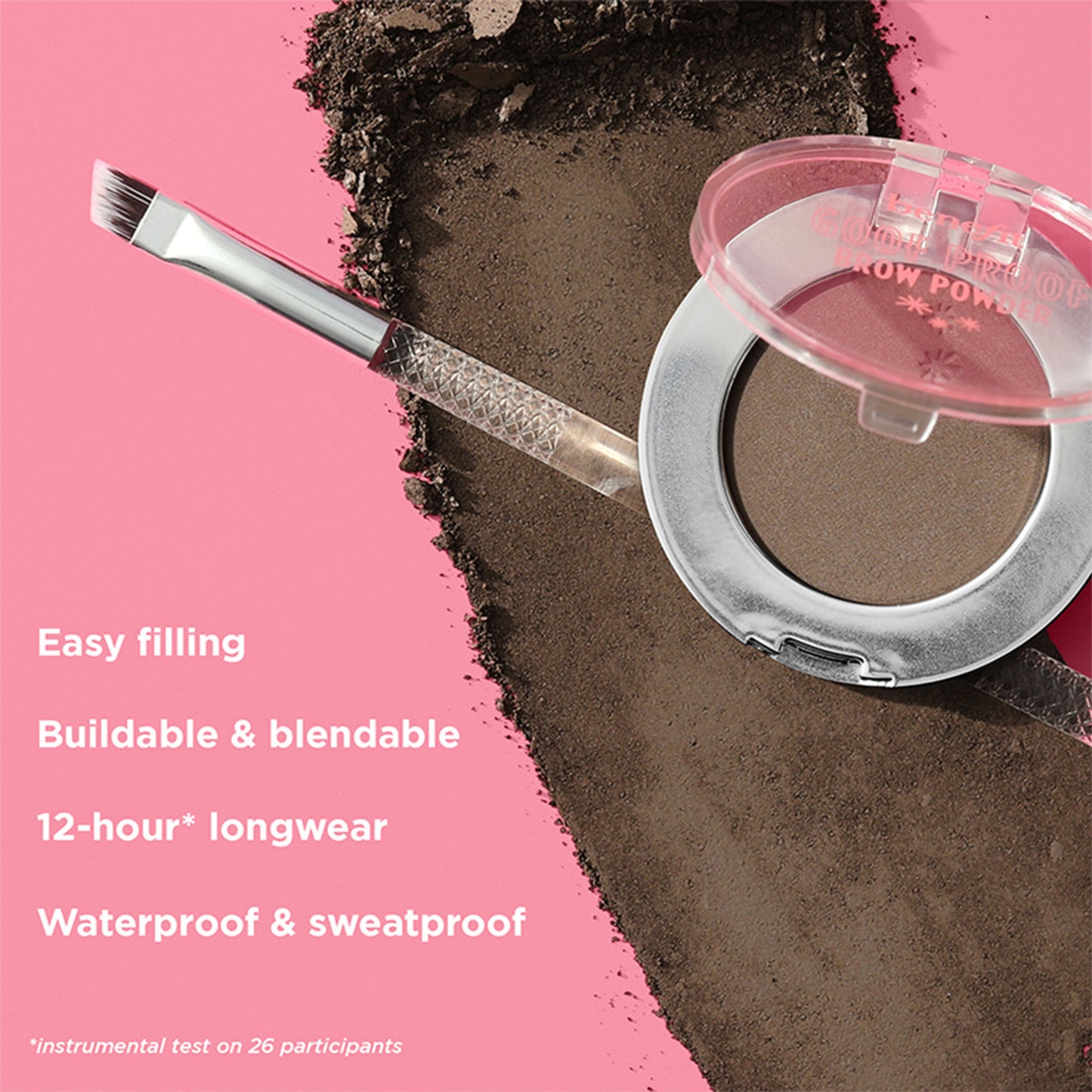 Benefit Cosmetics Goof Proof Brow Powder - 6 - Cool Soft Black - Distacart