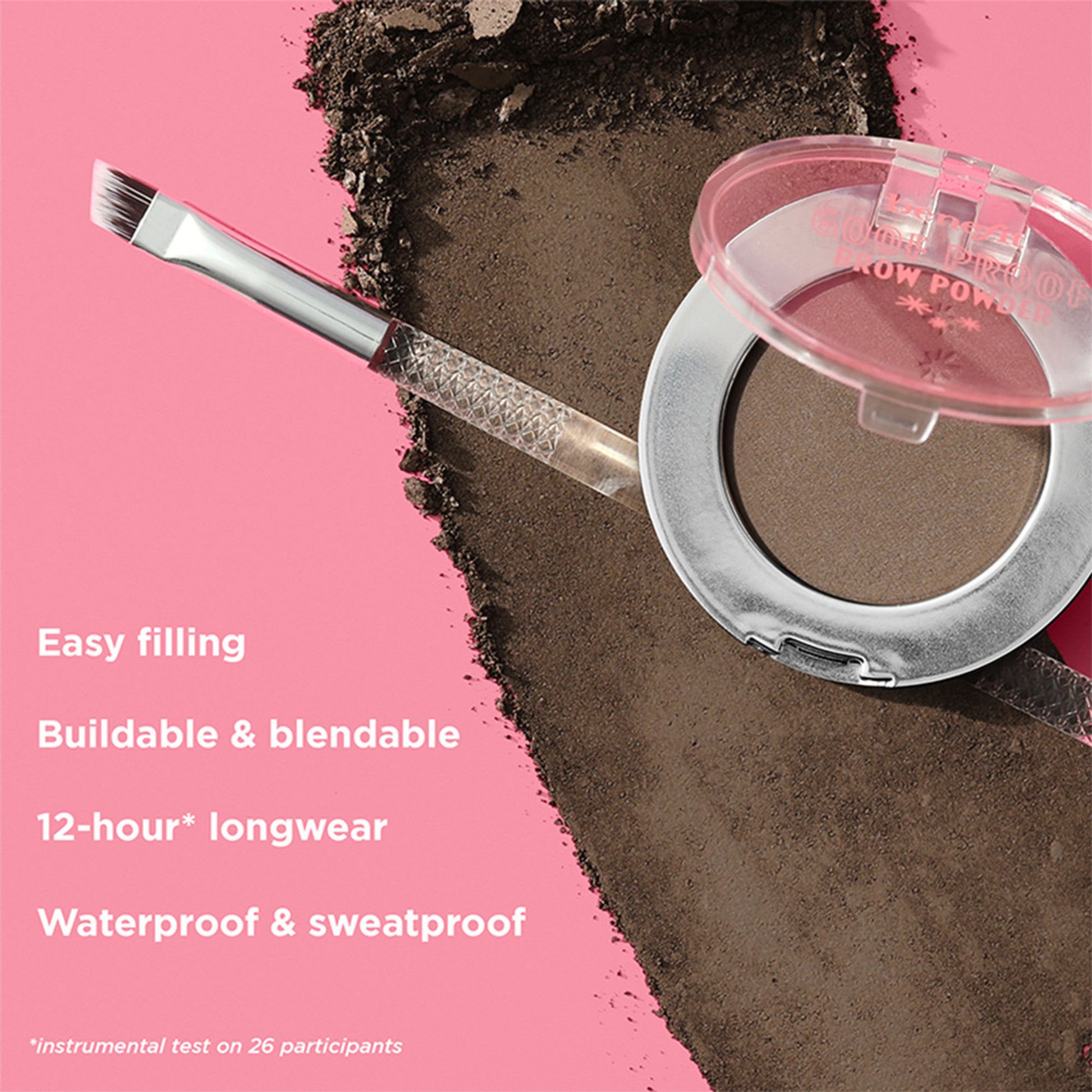 Benefit Cosmetics Goof Proof Brow Powder - 6 - Cool Soft Black - Distacart