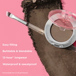 Thumbnail for Benefit Cosmetics Goof Proof Brow Powder - 6 - Cool Soft Black - Distacart