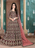 Monjolika Fashion Maroon Georgette Embroidered Salwar Kameez - Distacart