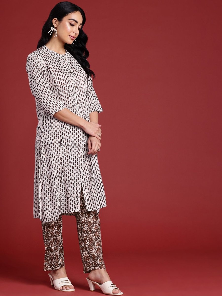 Anouk Women Ethnic Motifs Printed Regular Kurta with Trousers