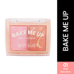 Thumbnail for Swiss Beauty Bake Me Up Blush & Highlighter , 2-In-1 Baked Formula, Long-Lasting - Pink Macaron