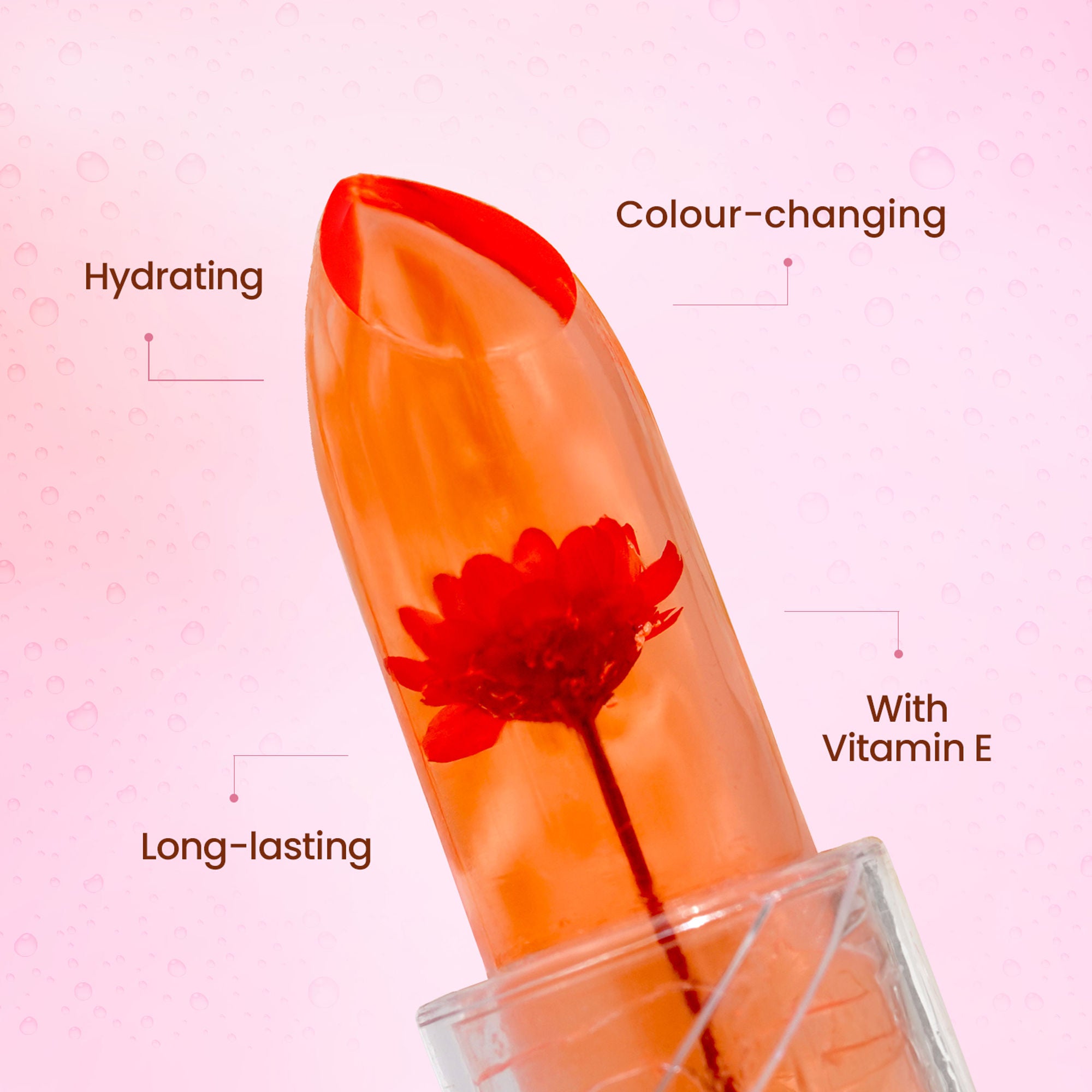 Swiss Beauty Jelly Bloom PH Lip Balm, Colour-Changing Tint, Hydrating With Vitamin E - Distacart
