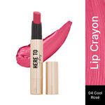 Thumbnail for Swiss Beauty Select Here To Stay Lip Crayon Velvety-Matte Finish , 12-Hour Stay - 4 Cool Rose