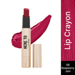 Thumbnail for Swiss Beauty Select Here To Stay Lip Crayon Velvety-Matte Finish , 12-Hour Stay - 6 Raspberry Jam