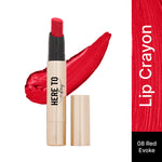 Thumbnail for Swiss Beauty Select Here To Stay Lip Crayon Velvety-Matte Finish , 12-Hour Stay - 8 Red Evoke