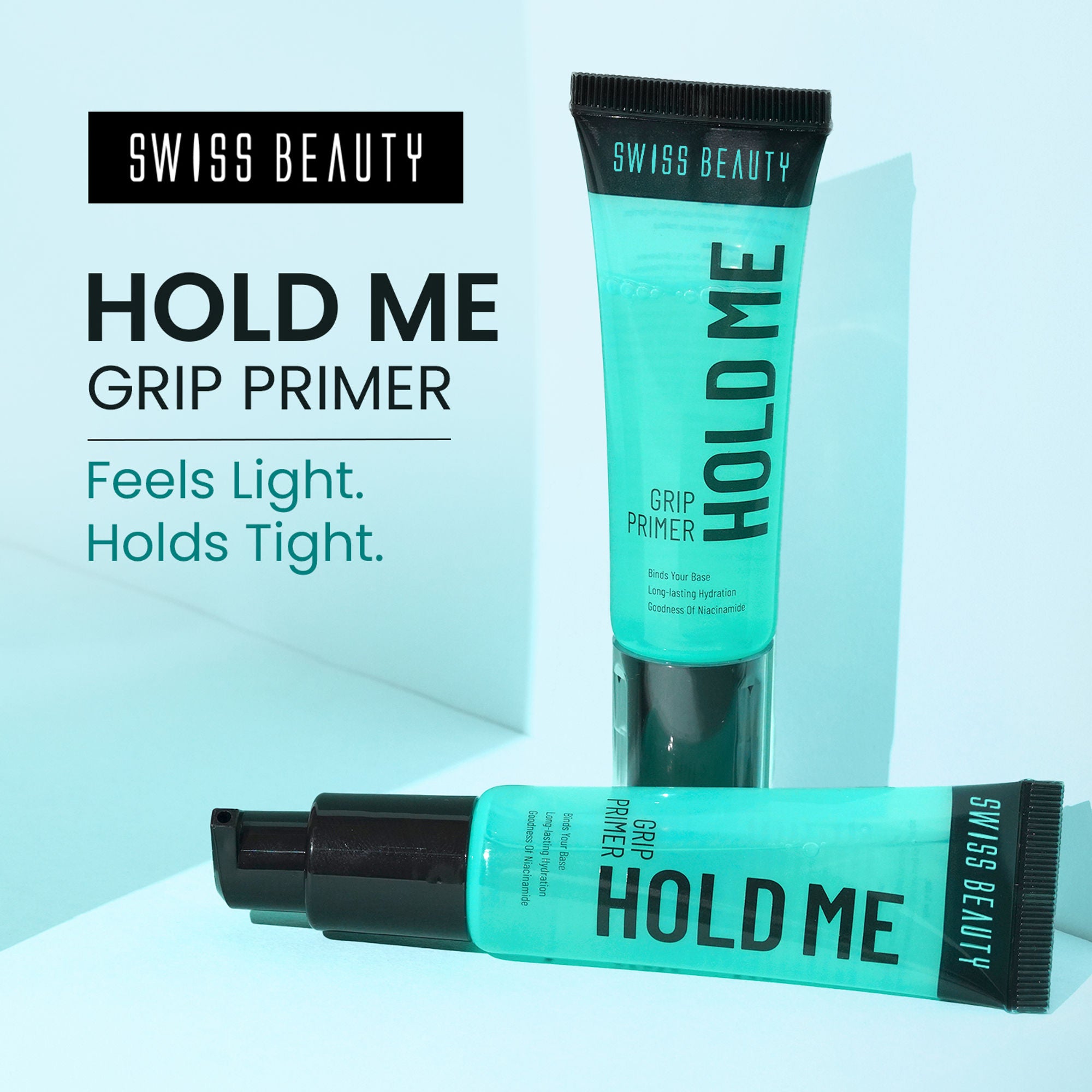 Swiss Beauty Hold Me Grip Primer Grippy Gel Formula , Enriched with Niacinamide & Centella - Distacart
