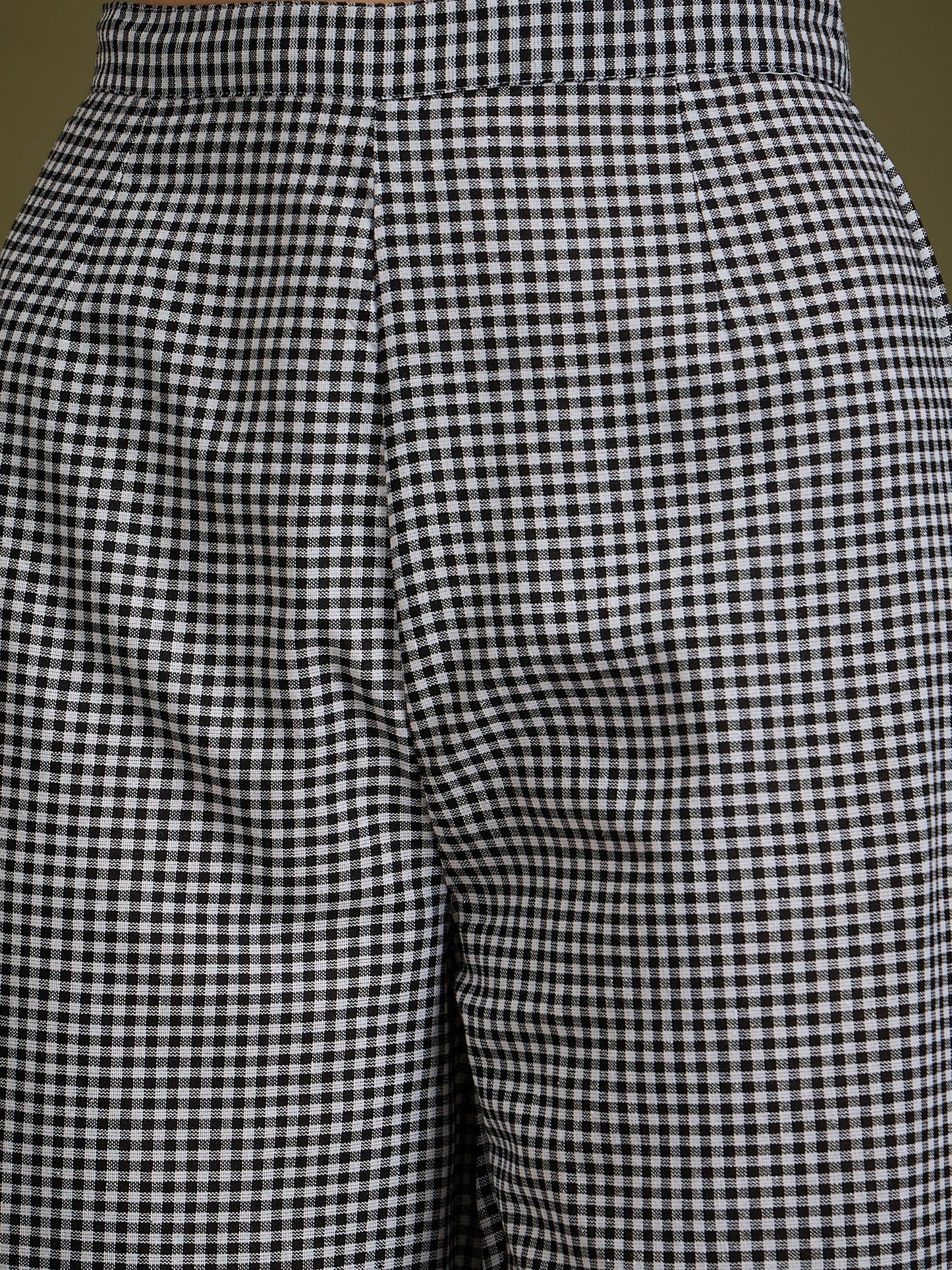 InWeave Black Small Check Strappy Co Ord Set - Distacart