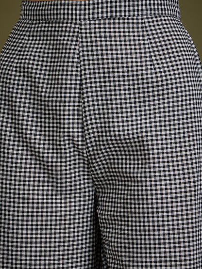 InWeave Black Small Check Strappy Co Ord Set - Distacart