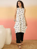 InWeave White Embroidery R Neck Black Set - Distacart