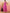 InWeave Pink Pyramid Kantha V Neck Lace Work Kurta Palazzo Set