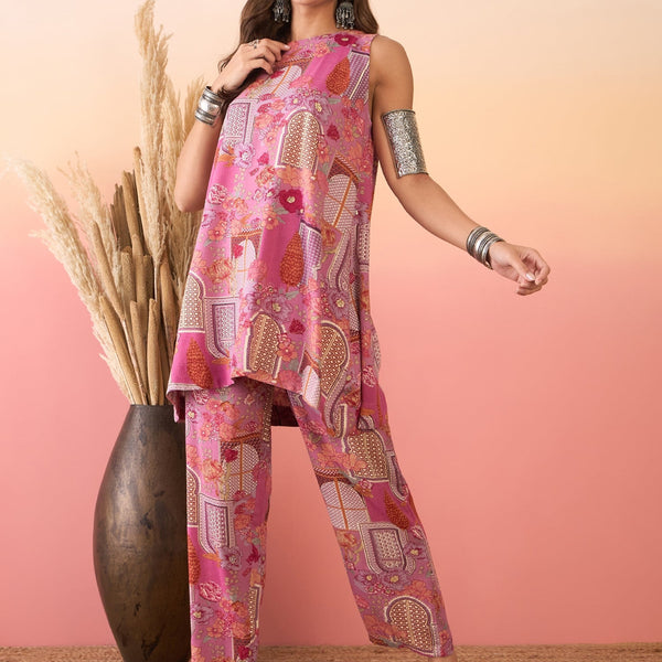 InWeave Dusty Pink Co-Ord Set - Distacart