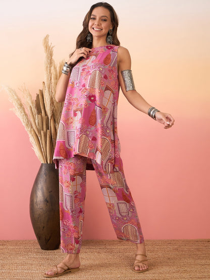 InWeave Dusty Pink Co-Ord Set - Distacart