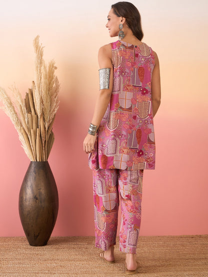 InWeave Dusty Pink Co-Ord Set - Distacart