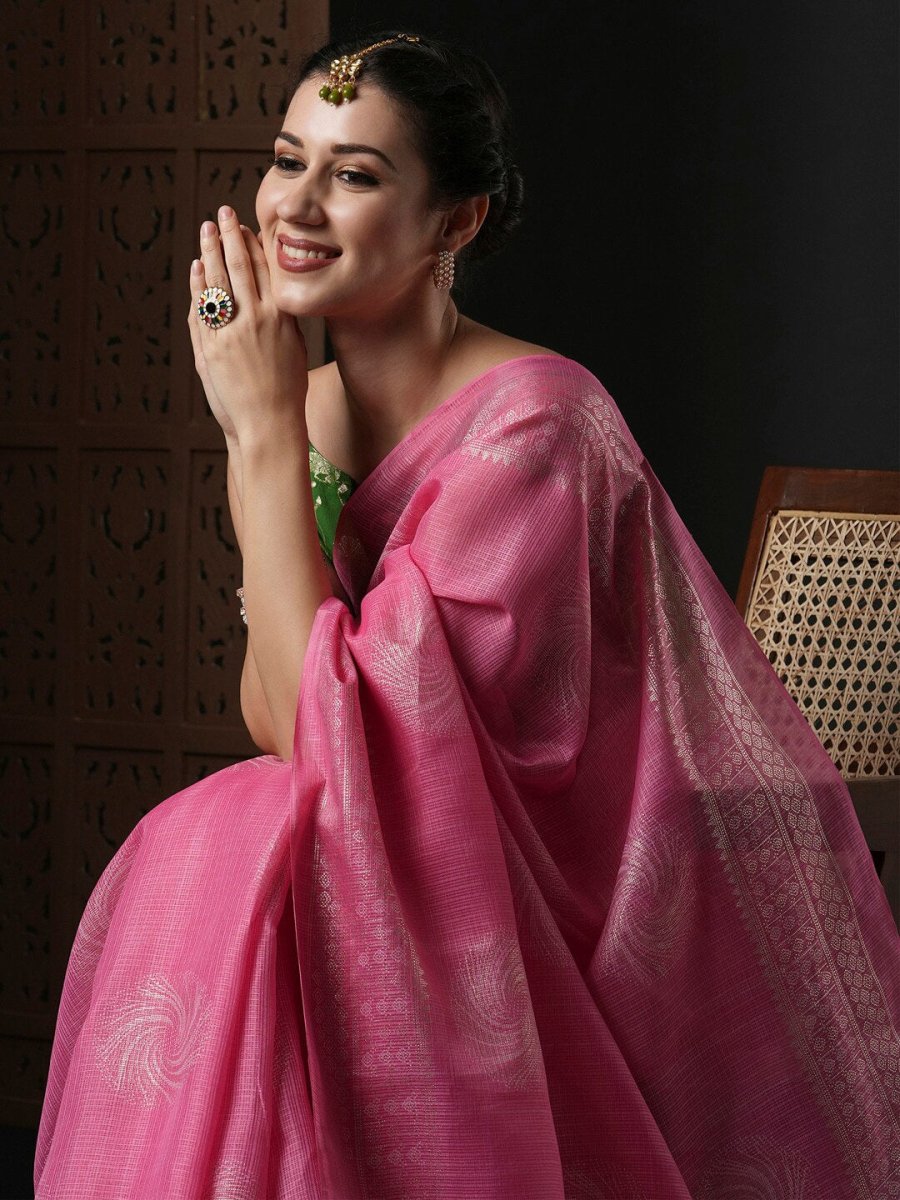 Anouk Ethnic Motifs Printed Zari Kota Saree - Distacart