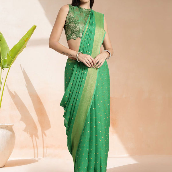 Mitera Floral Printed Ready to Wear Saree - Distacart