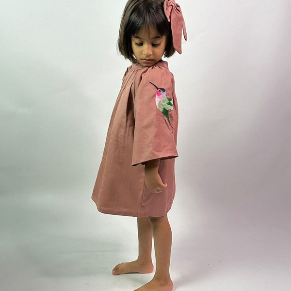ArthLife Chestunt Brown Raglon Dress - Distacart