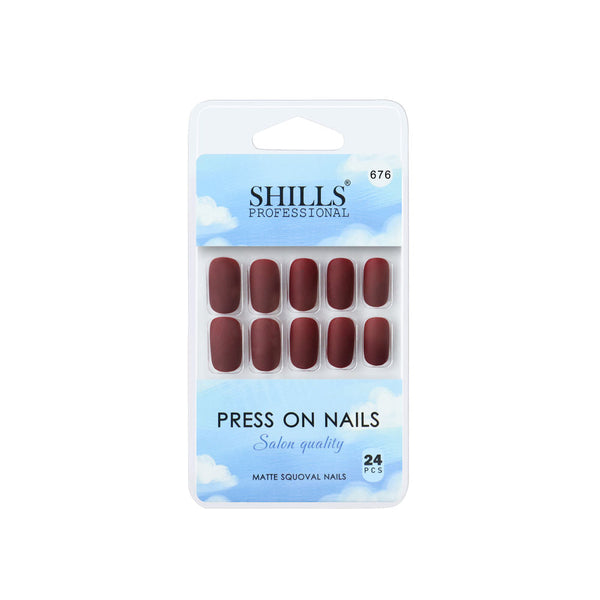 shills professional reusable press on nails square spn676