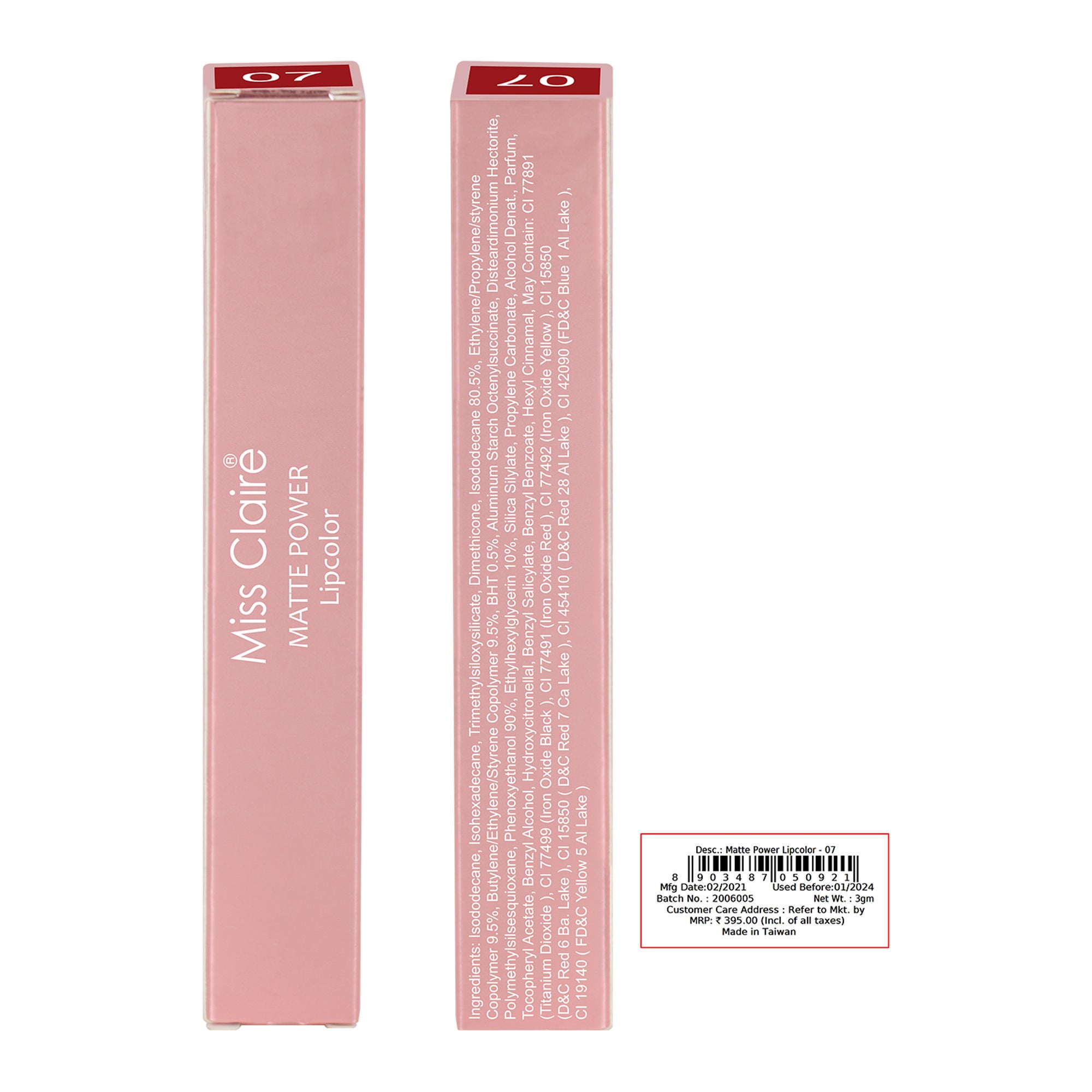 Miss Claire Matte Power Lipcolor - 7