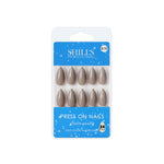 Thumbnail for shills professional reusable press on nails almond spn619